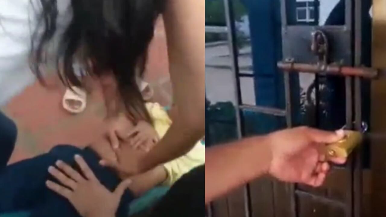 Menor atendida en un pasillo del centro de salud de la zona rural de Salamina, Magdalena, porque estaba cerrado.