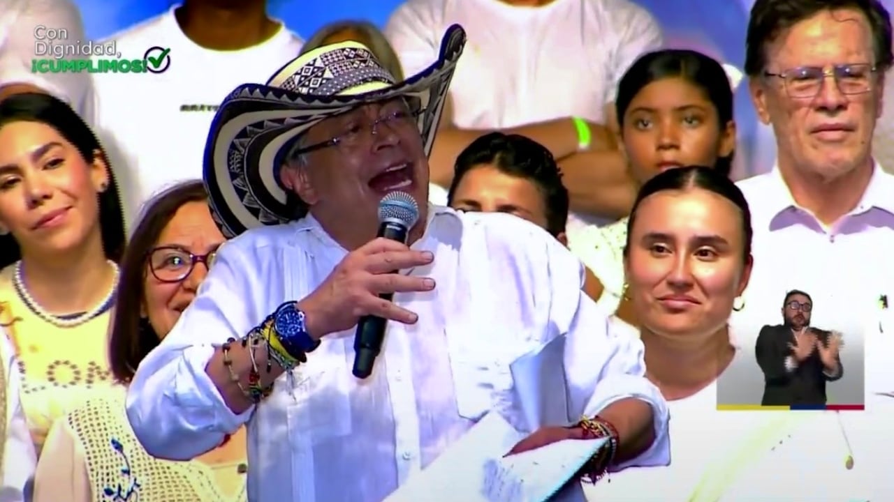 El presidente Gustavo Petro dio un balance de sus cuatro años de Gobierno en Barranquilla.