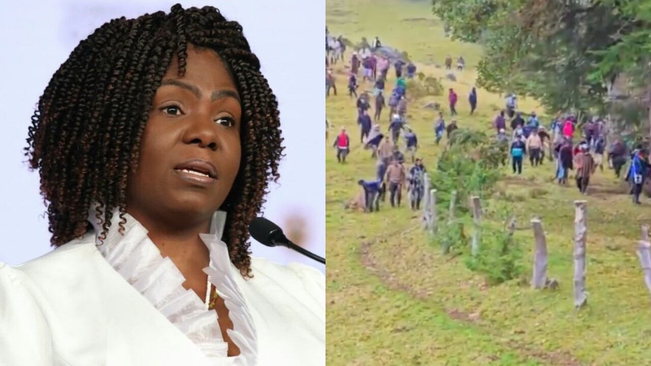 Vicepresidenta Francia Márquez y enfrentamientos entre indígenas en el Cauca.