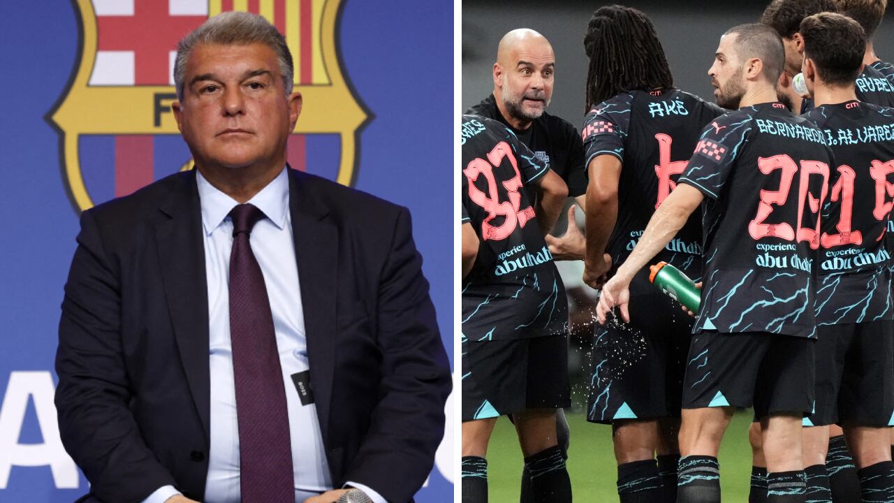 Joan Laporta, presidente del Barcelona, ha empezado a moverse para fichar otras dos estrellas del Manchester City.