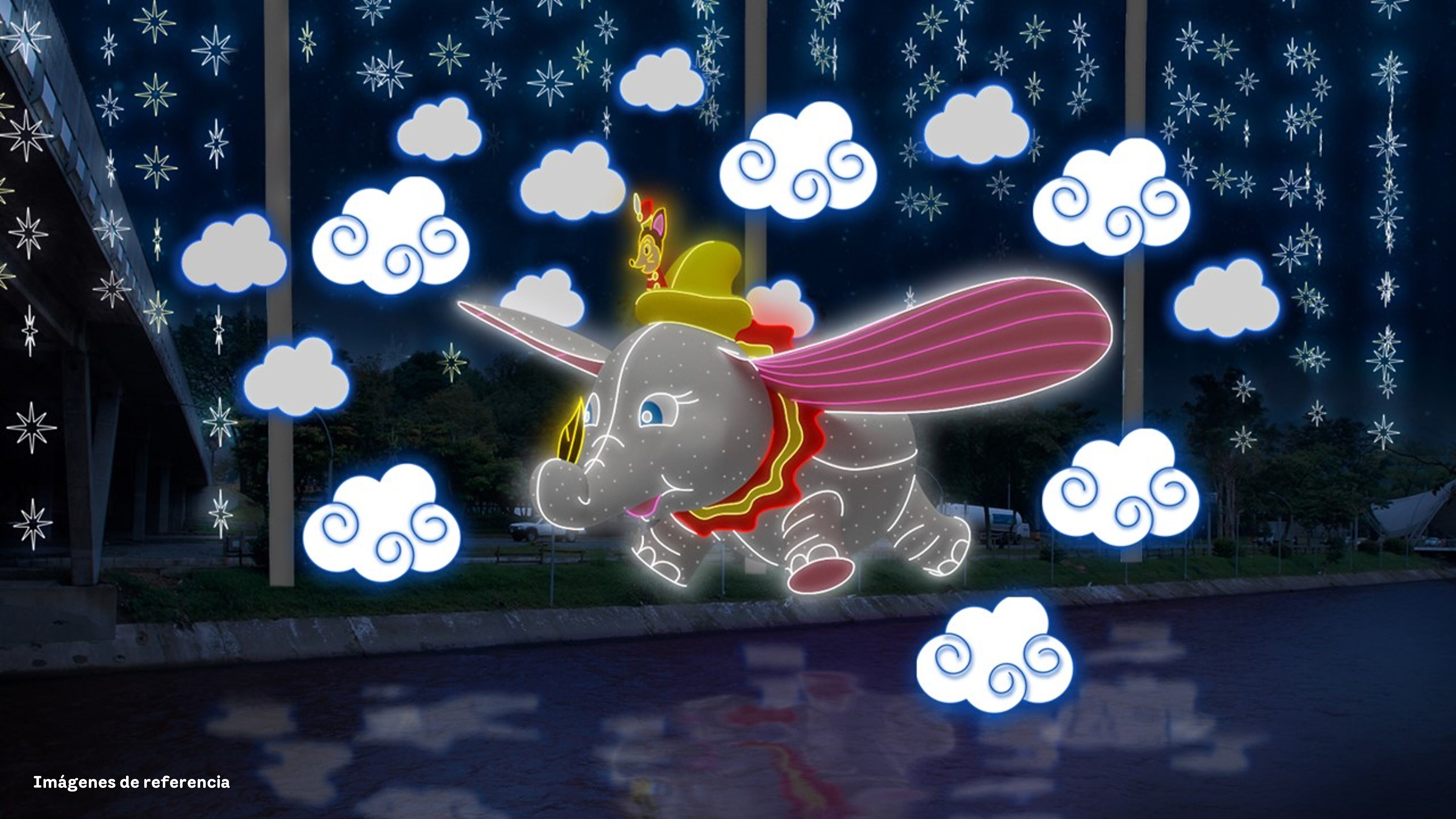 Una de las imágenes que se verá en los alumbrados de Medellín 2023