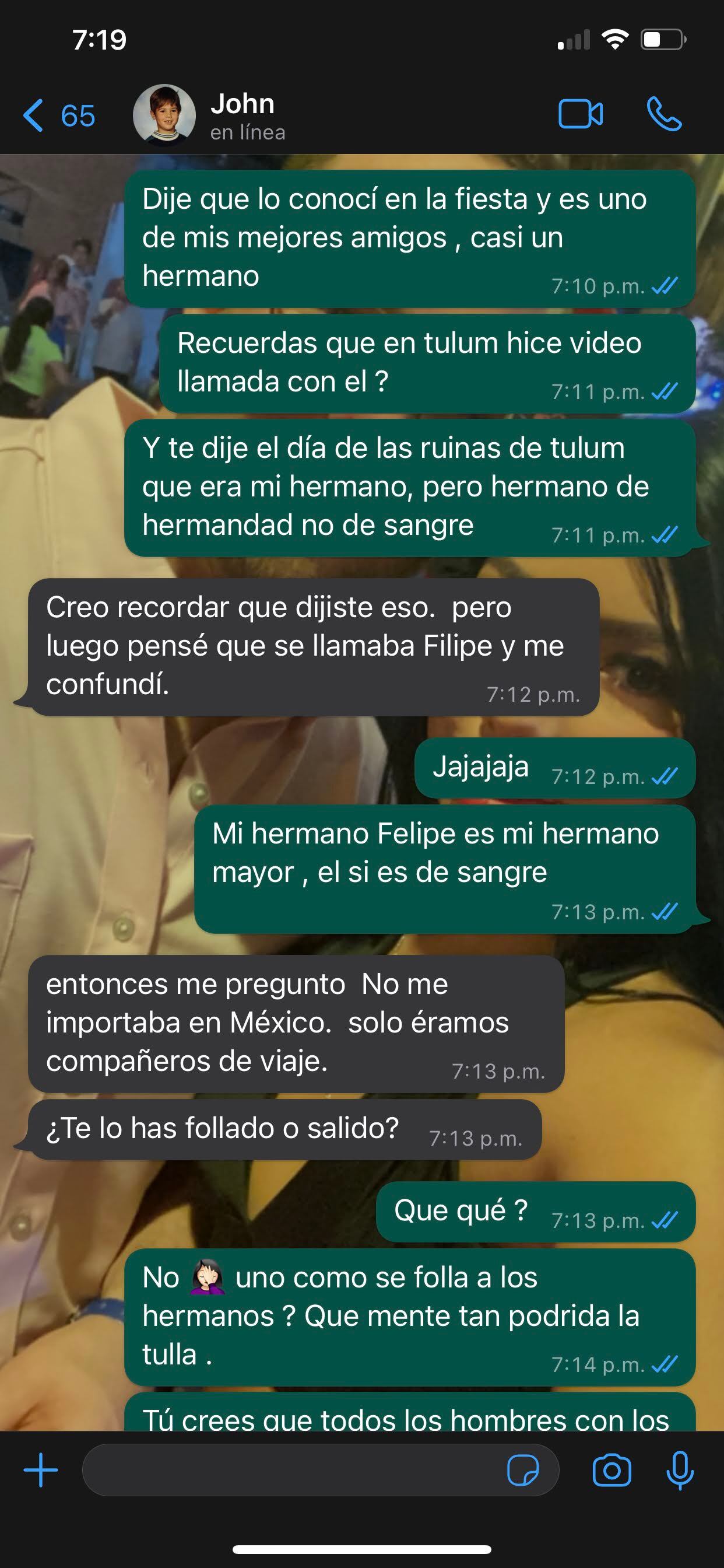 Chat inédito entre Valentina Trespalacios y su feminicida John Nelson Poulos