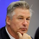 FILE - Actor Alec Baldwin attends a news conference at United Nations headquarters on Sept. 21, 2015. Baldwin said in an ABC interview that he didn't pull the trigger while on a New Mexico film set when the gun went off, killing a cinematographer in October 2021. He says he partially pulled back the hammer of the revolver, and it fired when he let go. (AP Photo/Seth Wenig, File)