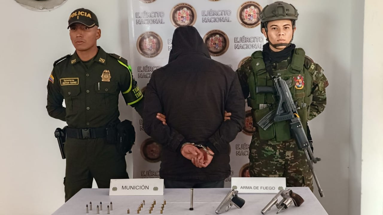 Alias Míster capturado por porte ilegal de armas.