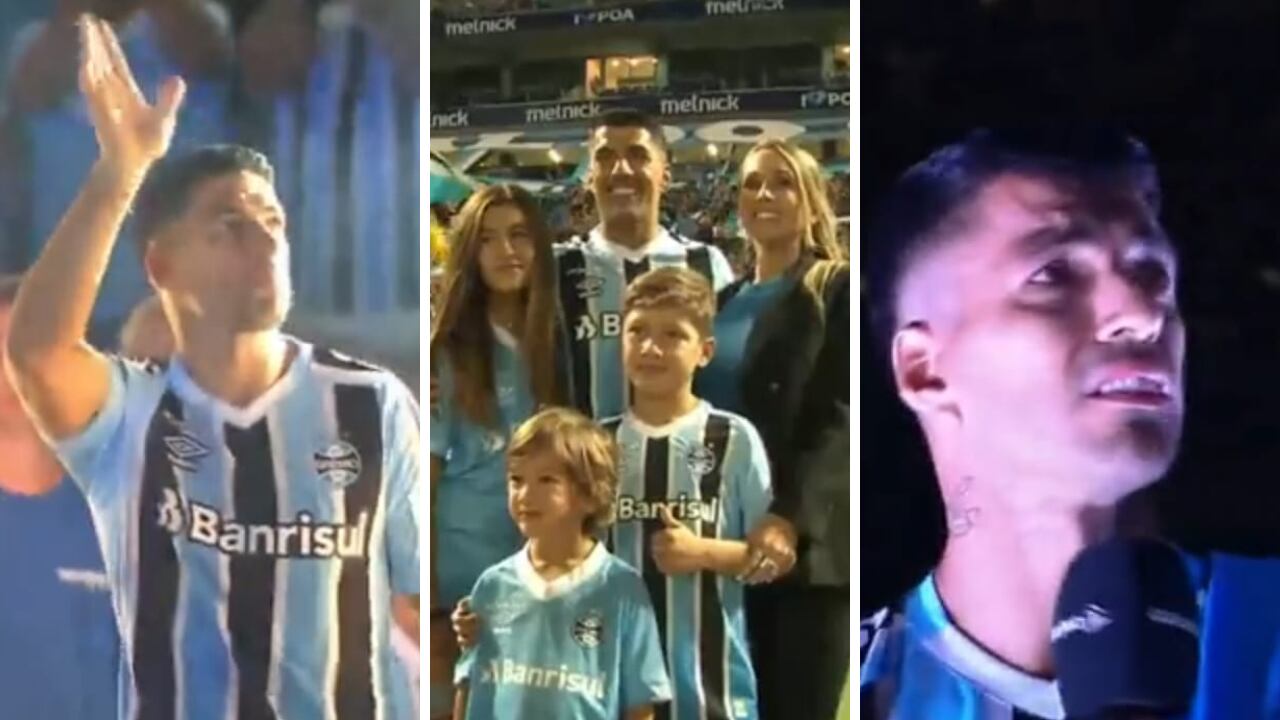 Luis Suárez fue recibido por más de 50.000 personas en Brasil.