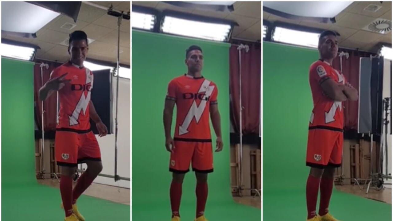 Falcao García en día de fotos en el Rayo Vallecano