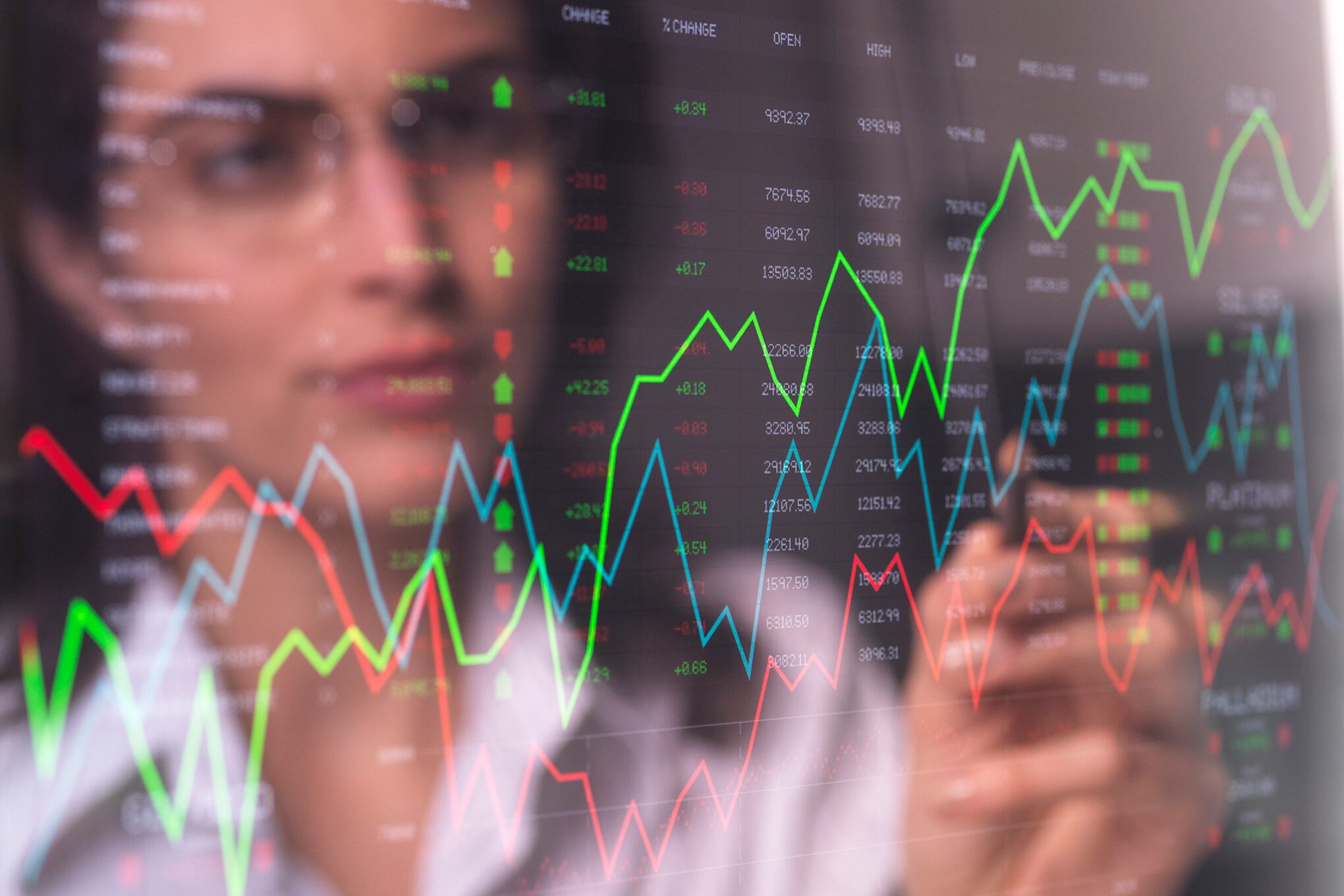 Finanzas, economía, bolsa de valores, cifras.