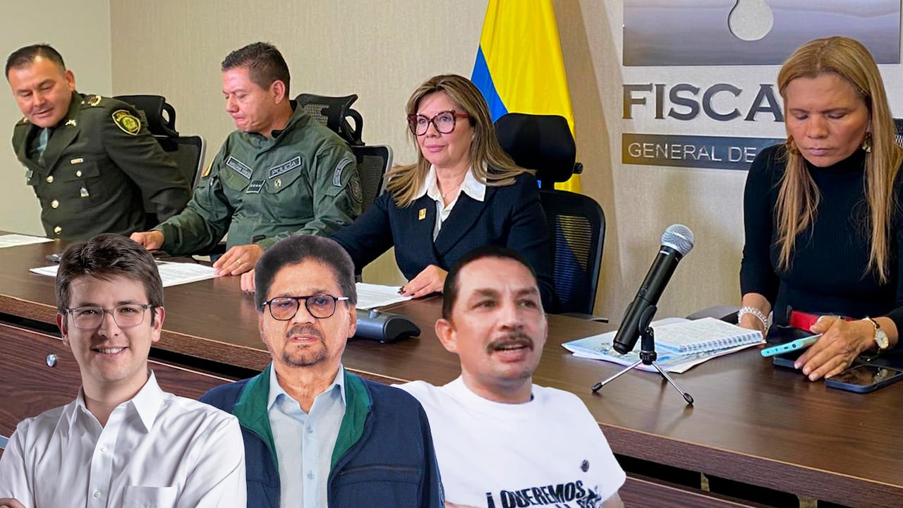 La fiscal general, Luz Adriana Camargo, anunció las órdenes de captura en compañía del director de la Policía, general William Rincón, y la fiscal delegada para la Seguridad Territorial, Delsy Jaramillo.