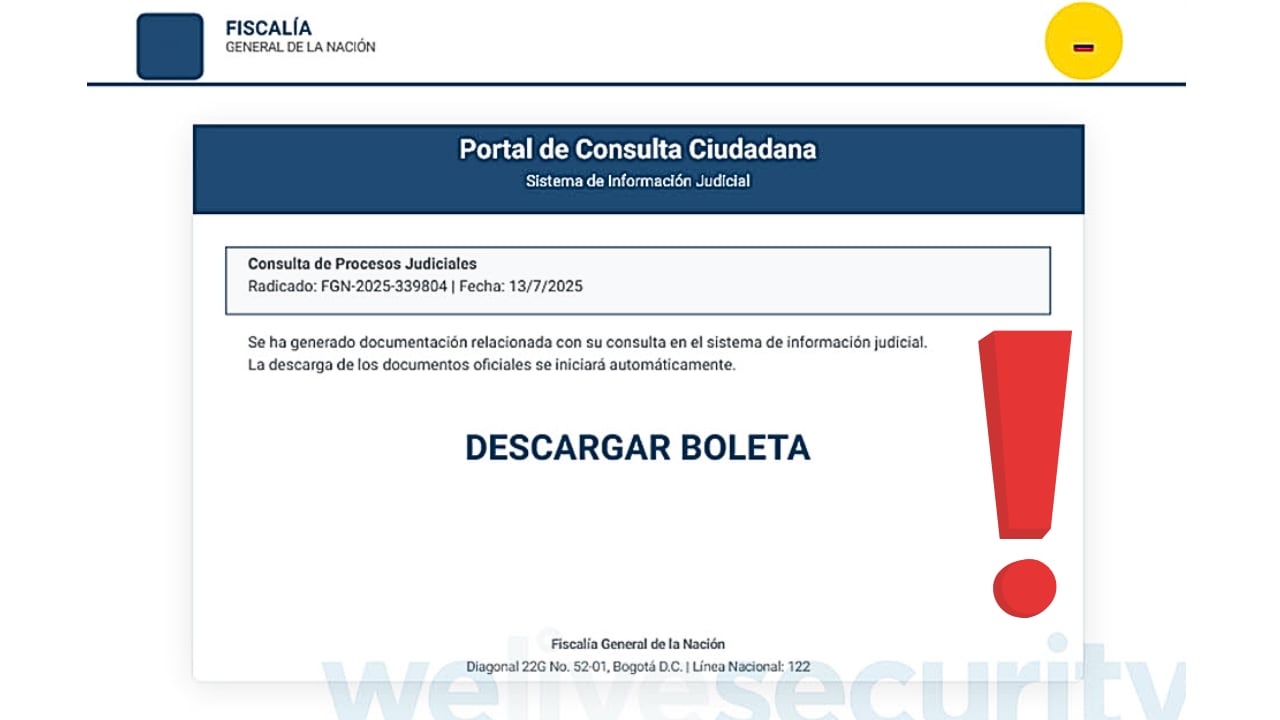 Investigadores de ESET confirmaron que la campaña apunta a usuarios en Colombia con documentos creados con IA.