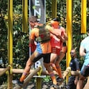 Participantes del 'Desafío The Box' durante una de las pruebas