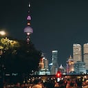 Skyline de Shanghái en la noche