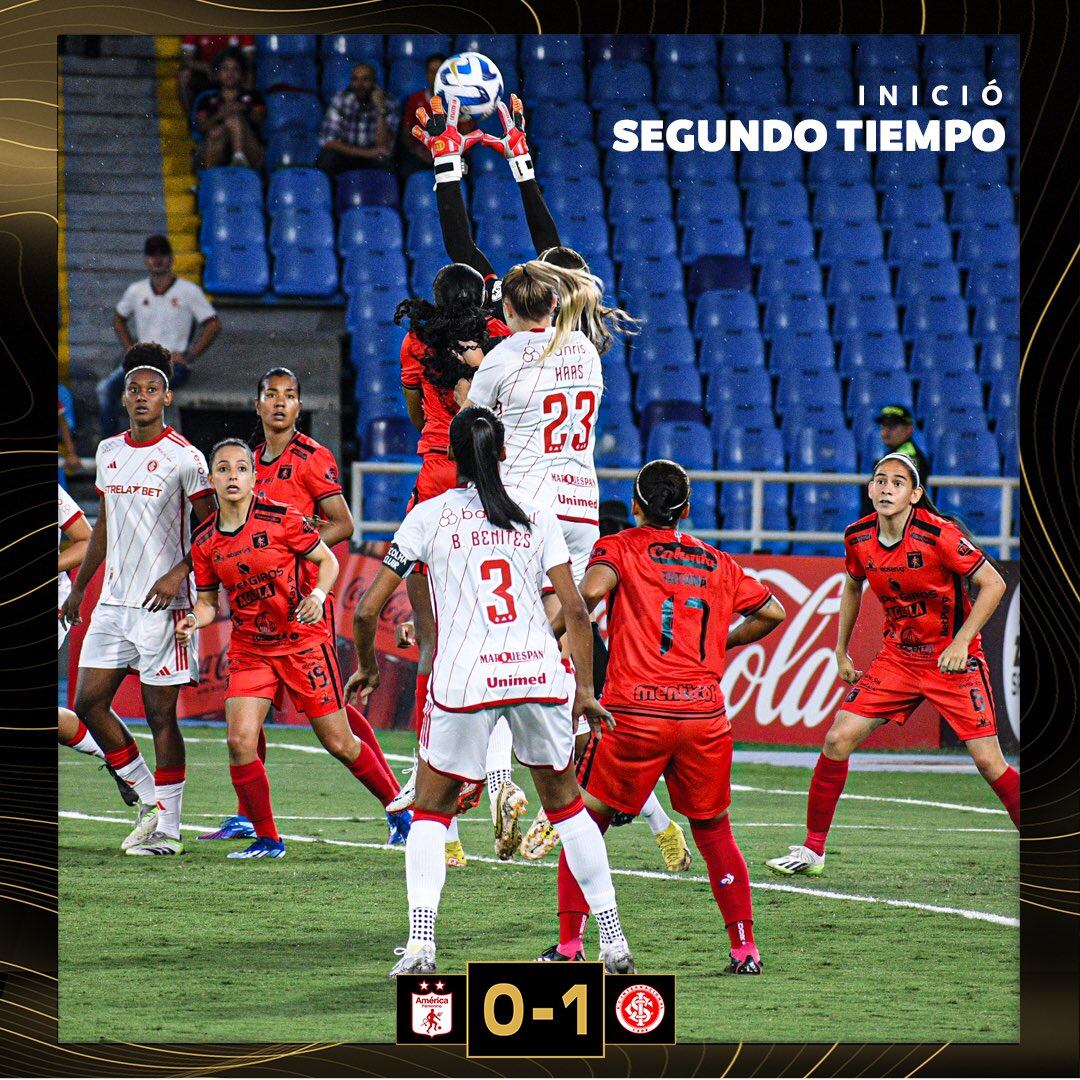 América de Cali se fue abajo en el marcador durante el descanso