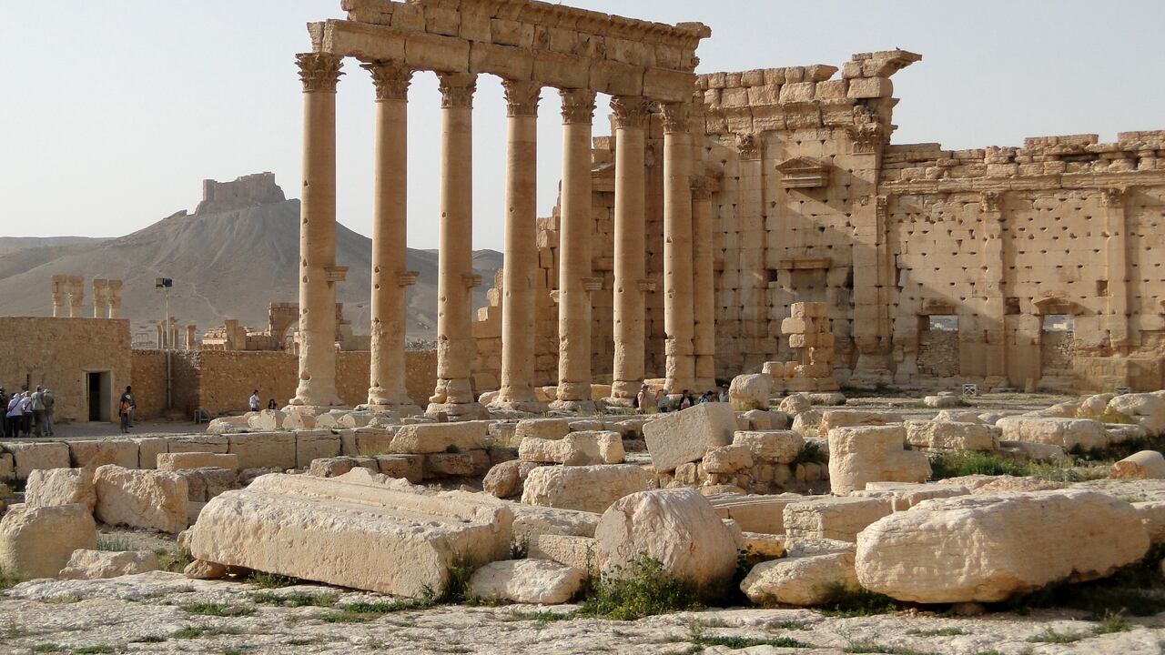 Aspecto de las ruinas del Templo de Bel, en Palmyra, en 2010.