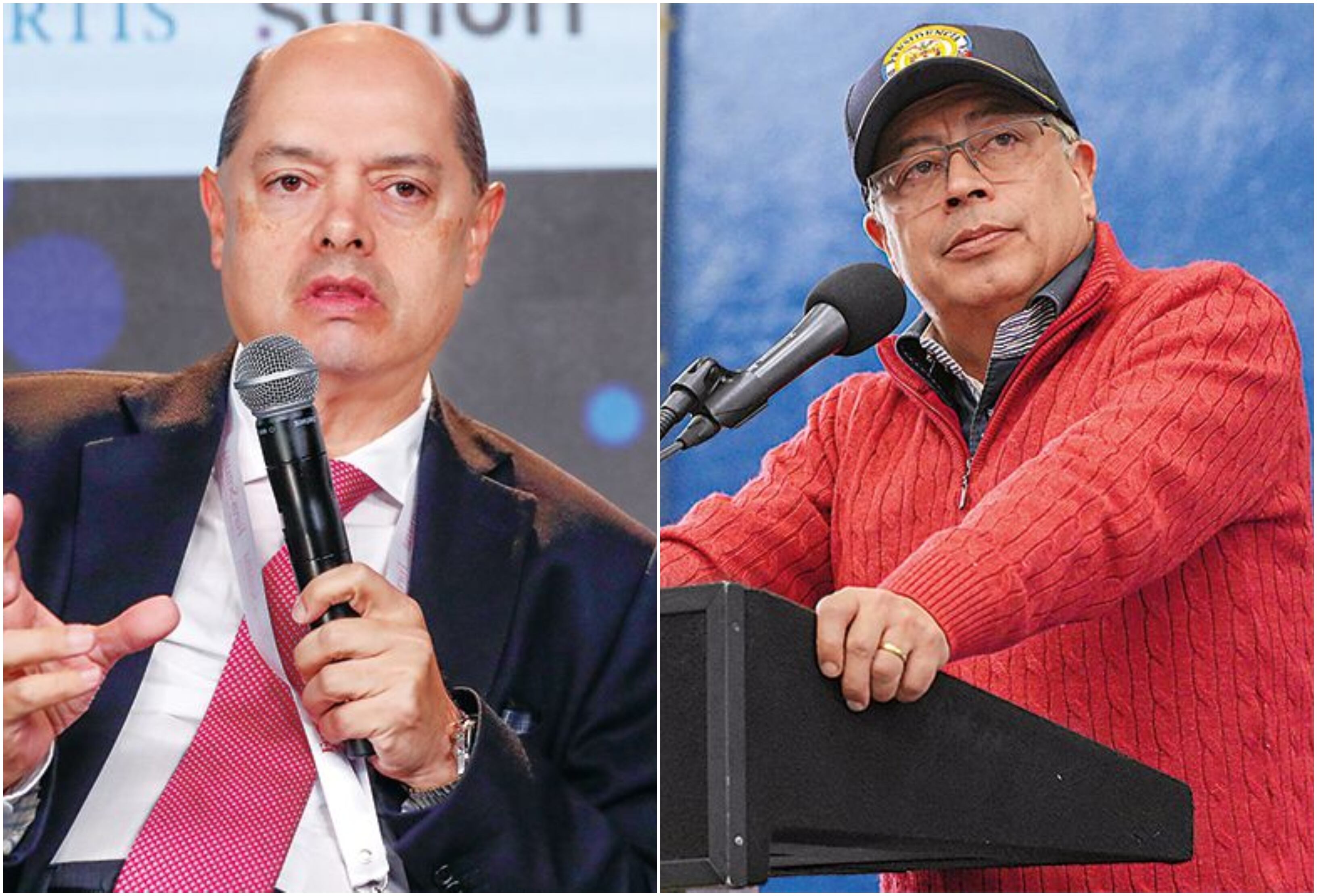 Enrique Vargas Lleras y Gustavo Petro