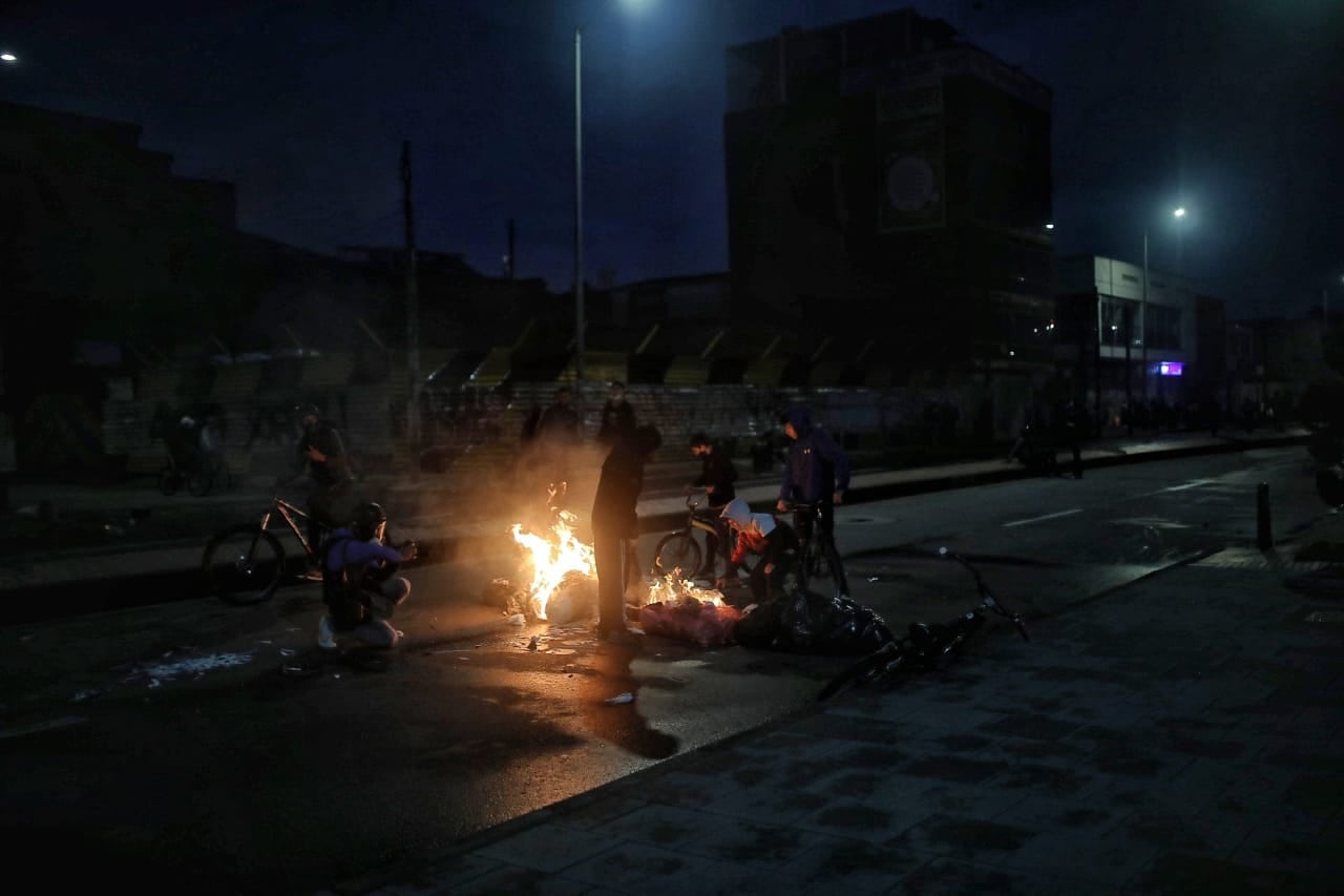 Paro Nacional toma de Bogotá calle 26 carrera 100 misak