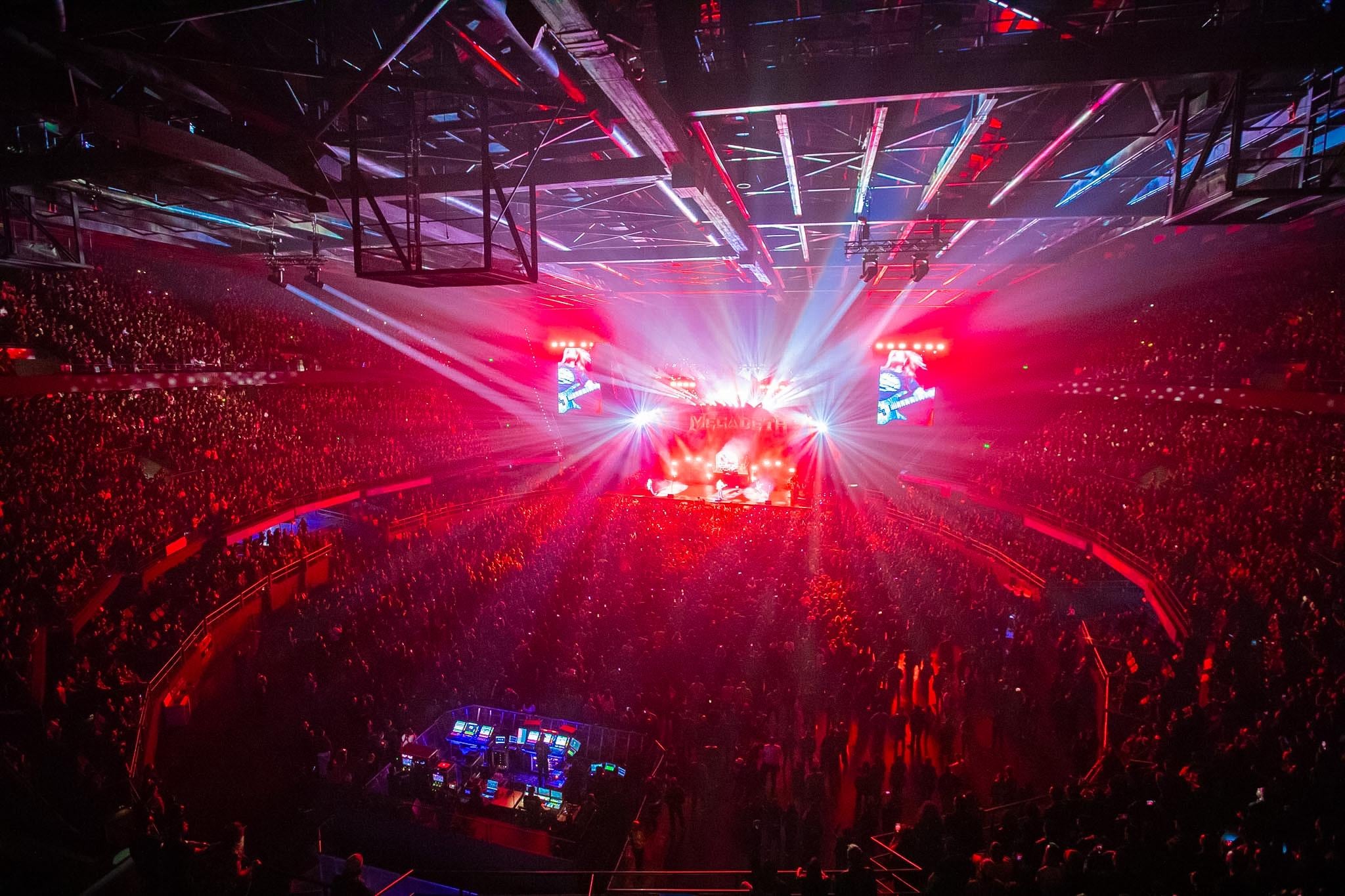 Megadeth, el 26 de abril de 2026, en el Movistar Arena de Bogotá