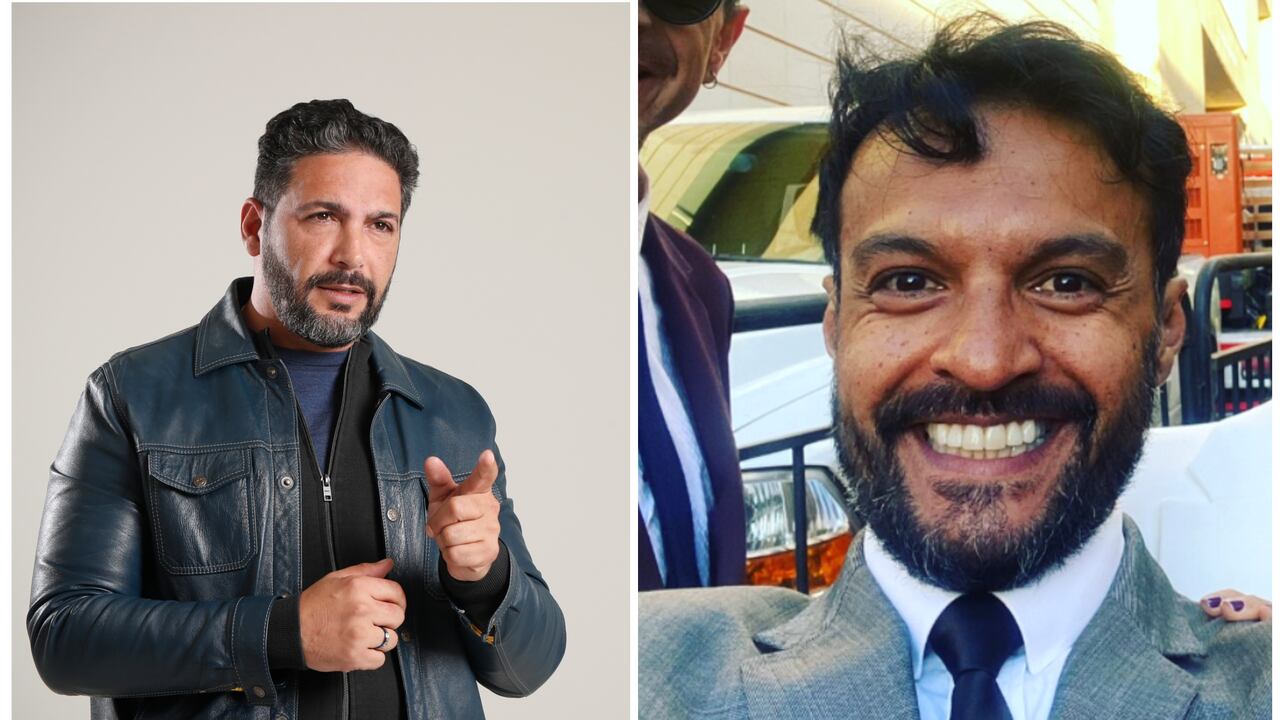 Congresista Agmeth Escaf y el actor Julián Román.