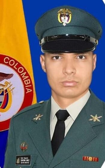 Cabo segundo Brayan Alberto Gómez Gamboa.