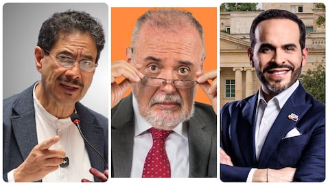 Iván Cepeda, Gilberto Tobón y Abelardo de la Espriella.