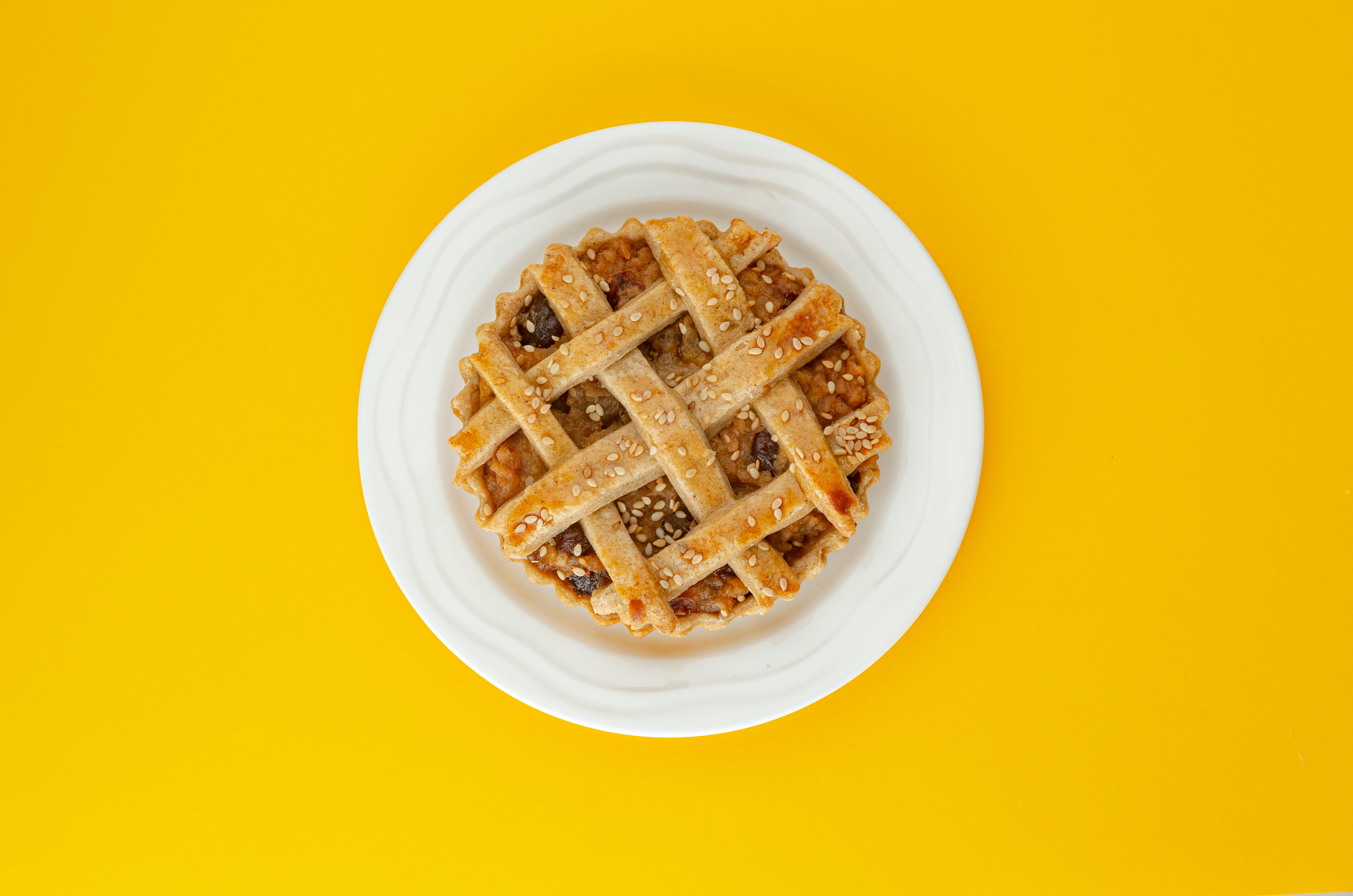 Tarta de manzana con canela.