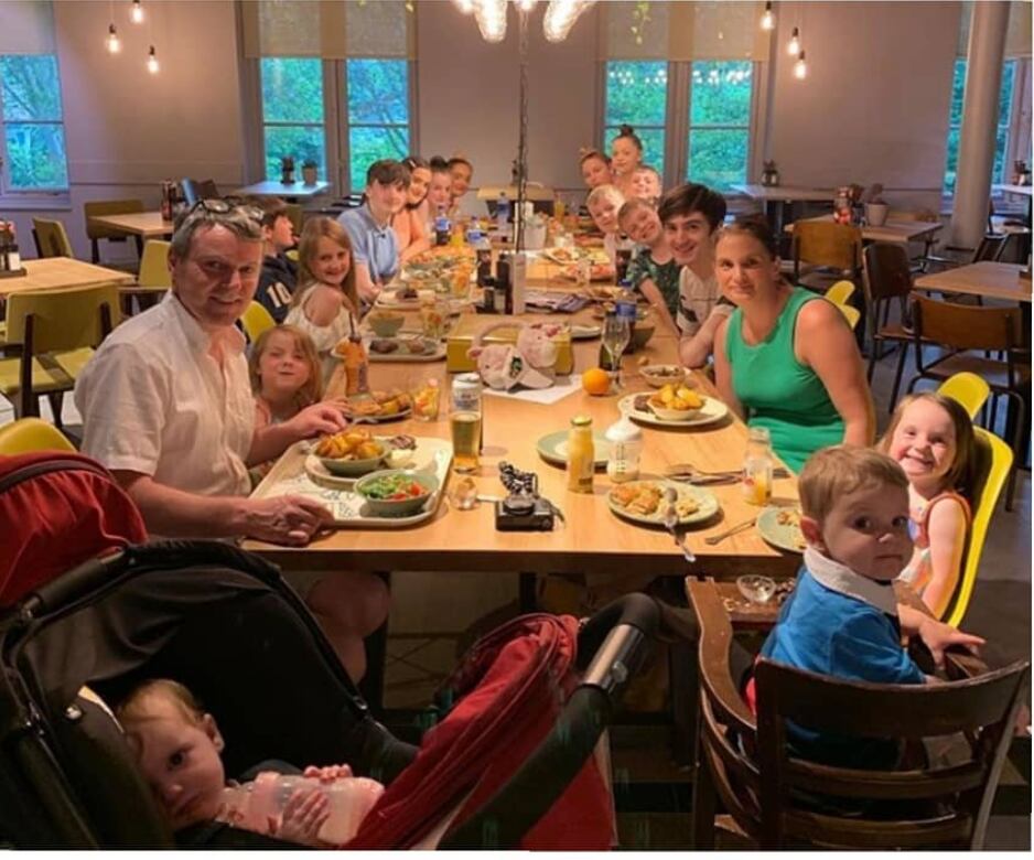 La familia Radford es la más numerosa del Reino Unido con 22 hijos.