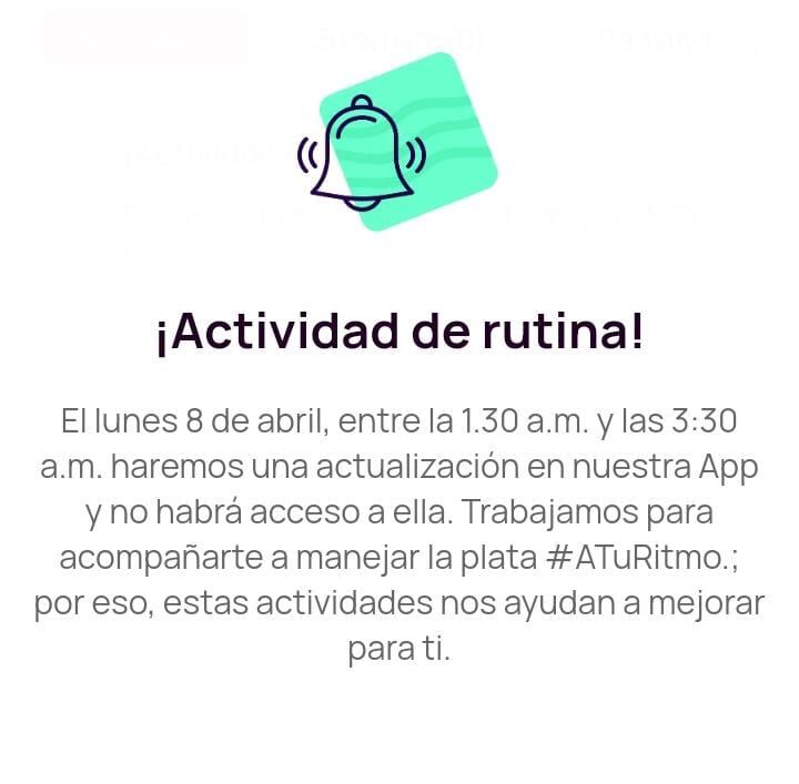 Notificación de Nequi.
