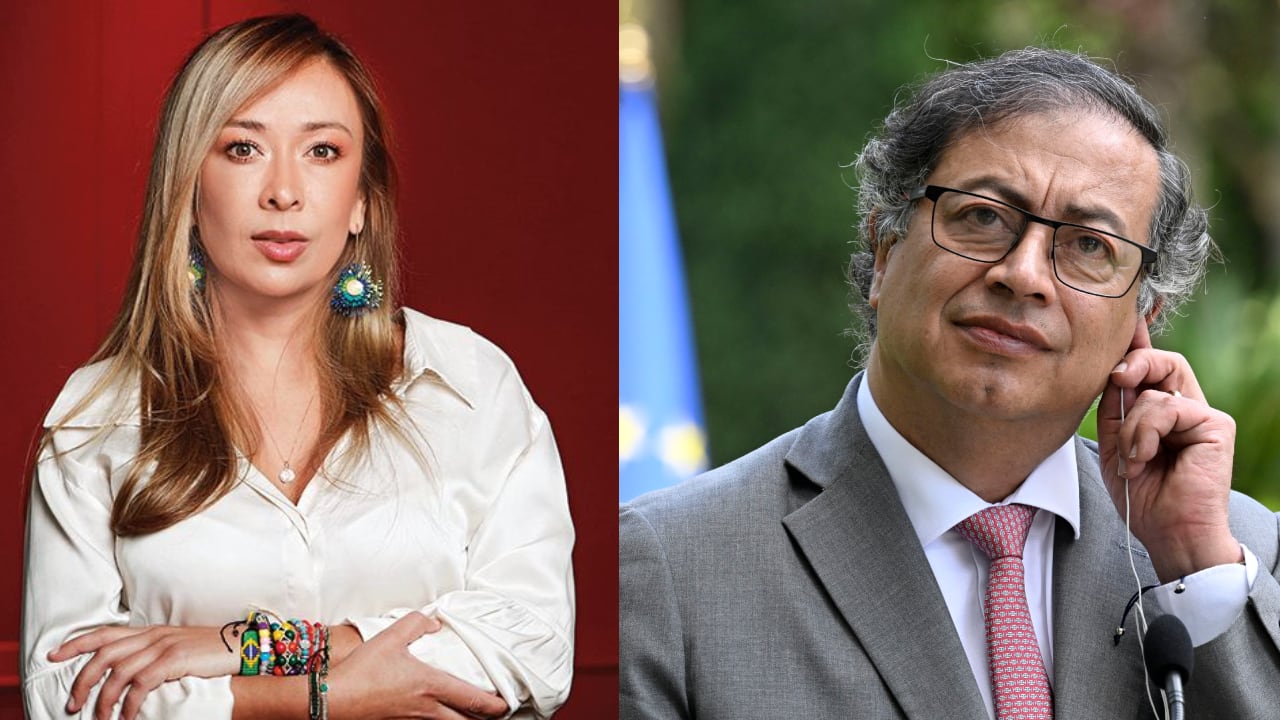 Katherine Miranda y Gustavo Petro