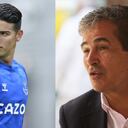 James Rodríguez y Jorge Luis Pinto