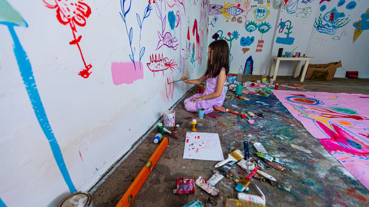 Pared rayada por una niña. (Imagen de referencia)