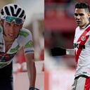 Egan Bernal y Radamel Falcao García.