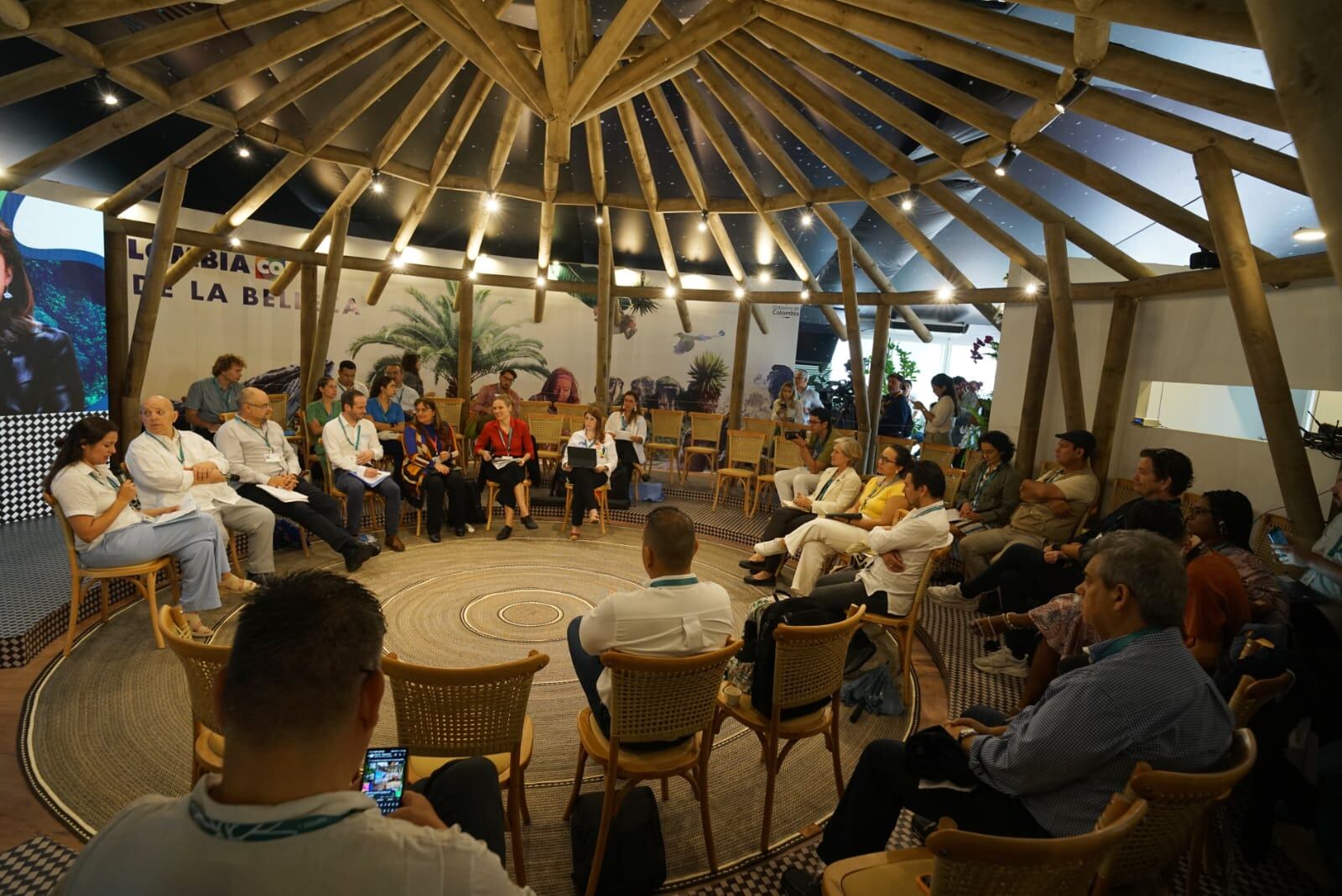 Eventos de la COP16 para hoy miércoles 23 de Octubre Zona Azul. Foto Jorge Orozco/El País