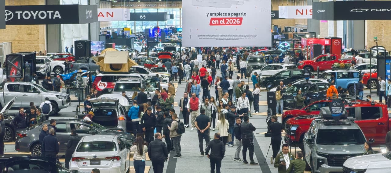 El Salón del Automóvil de Bogotá agrupa más de 60 marcas, incluidas vehículos livianos y comerciales.