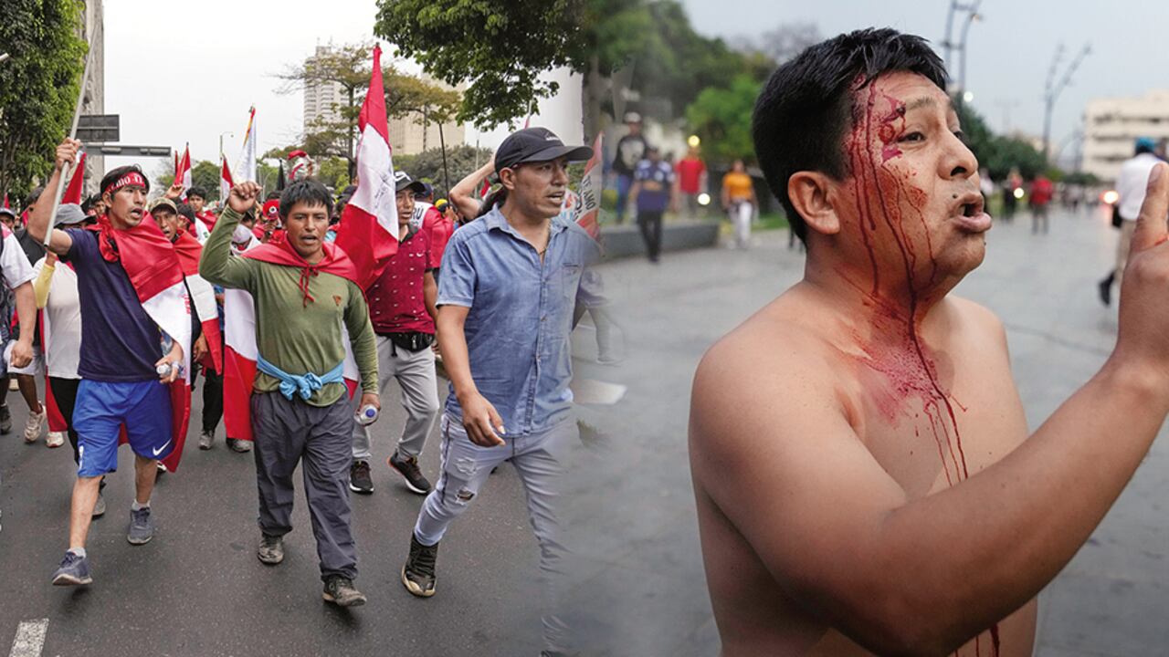 Más de 11.000 agentes de Policía se desplegaron este jueves en Lima, la capital, y en Callao durante la llamada ‘toma de Lima’.