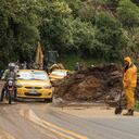 Juan Diego Alvira, derrumbe en la vía en Pasto-Nariño