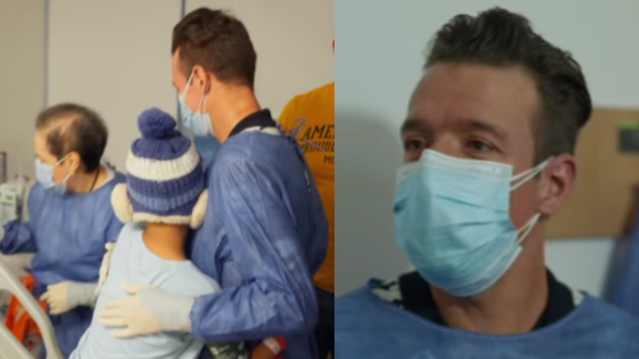 El ciclista visitó a Jerónimo, un niño que soñaba con conocerlo.