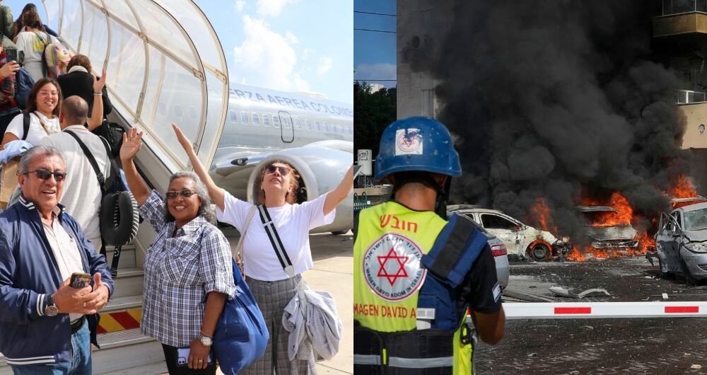 Colombianos repatriados desde Israel