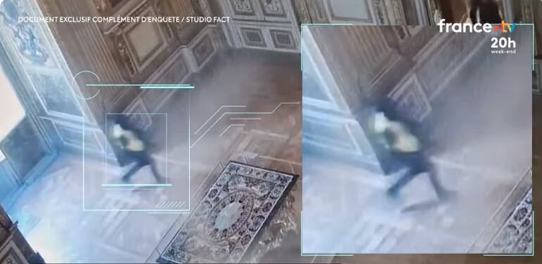 Imágenes del asalto al museo de Louvre, en París