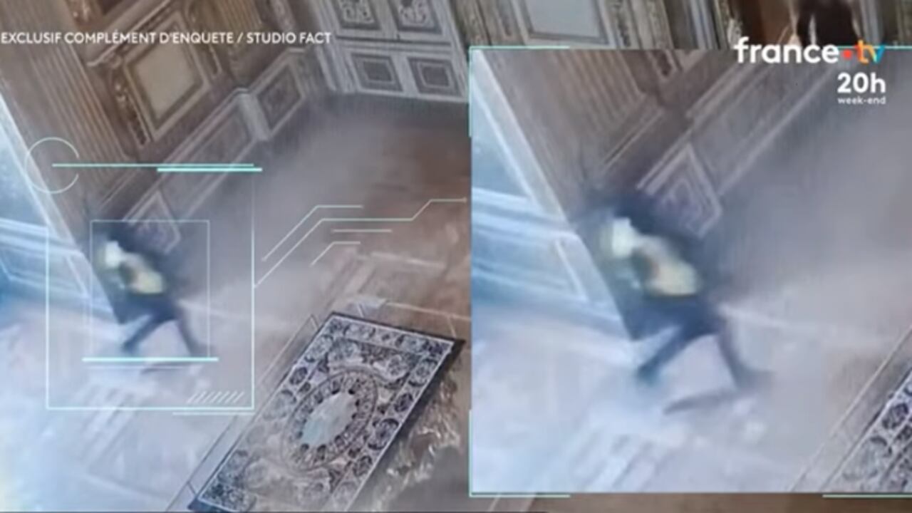 Imágenes del asalto al museo de Louvre, en París