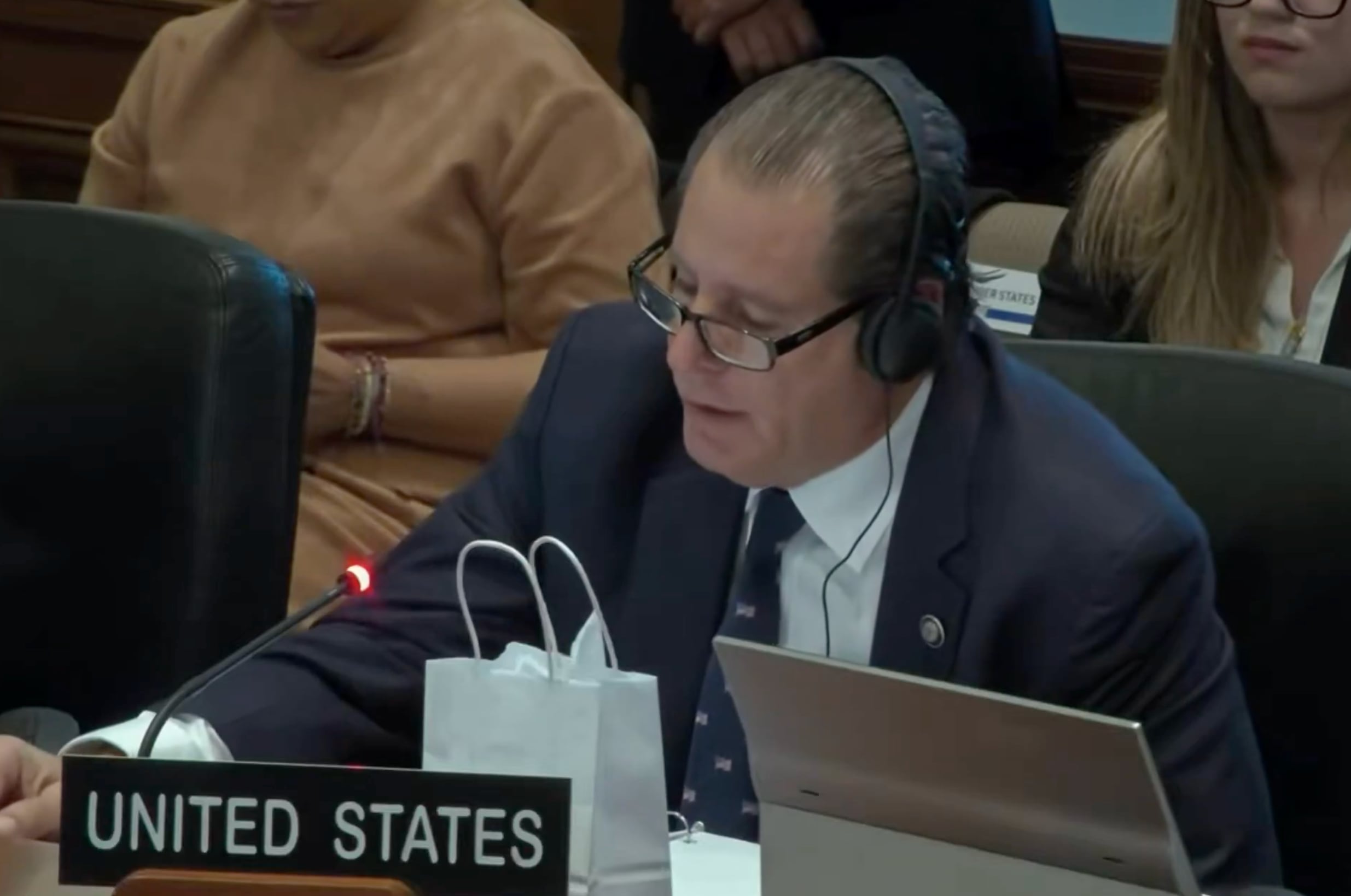 Leandro Rizzuto, durante una reunión del Consejo Permanente del organismo regional.