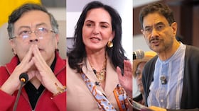 De izquierda a derecha: Gustavo Petro, María Fernanda Cabal e Iván Cepeda.