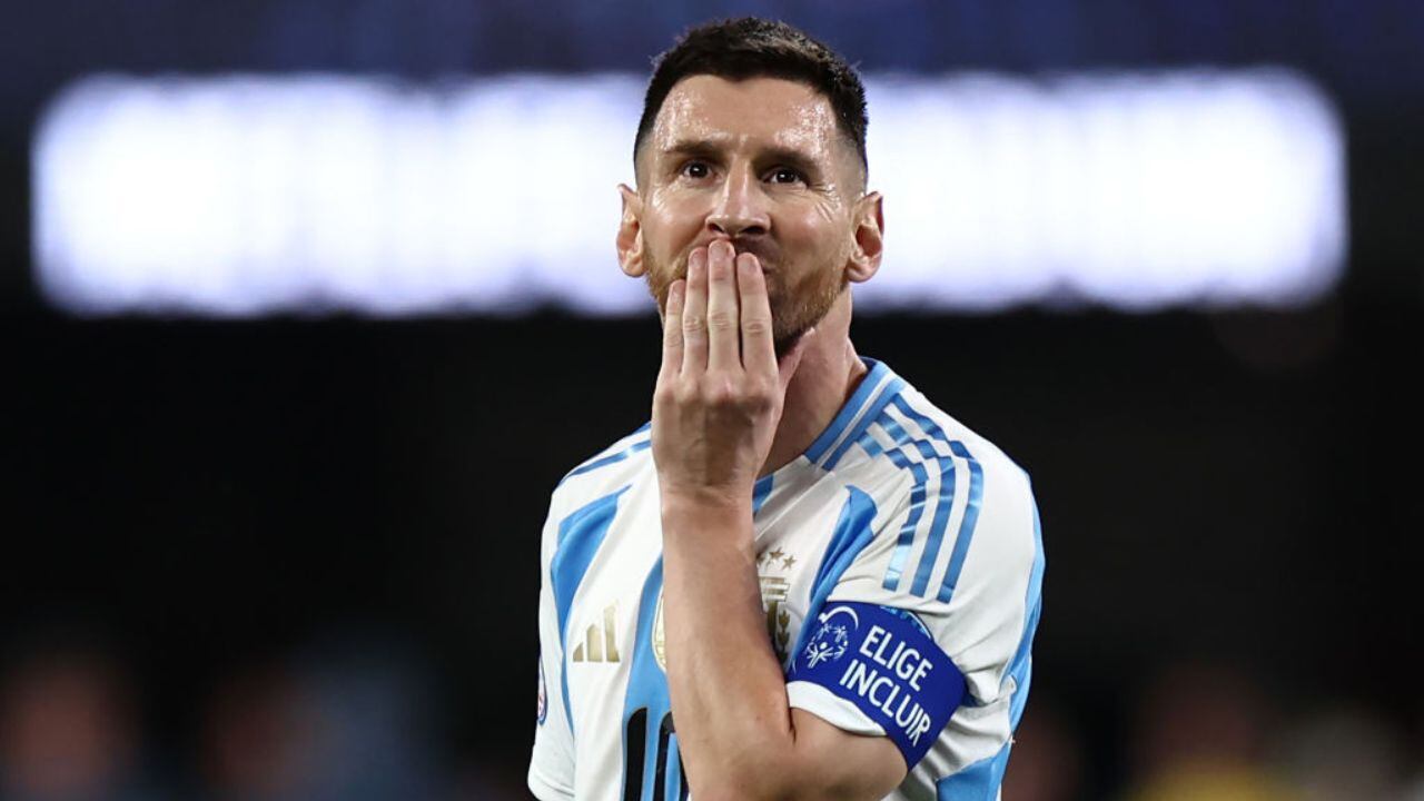Reacción de Messi.