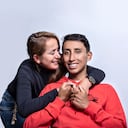 Flor Marina Gómez y Egan Bernal.
Chía-Cundinamarca Febrero 15 de 2022.
Foto: Juan Carlos Sierra-Revista Semana.