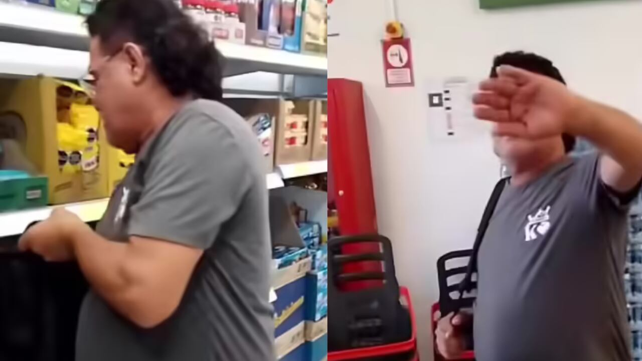 La acción quedó grabada en video.