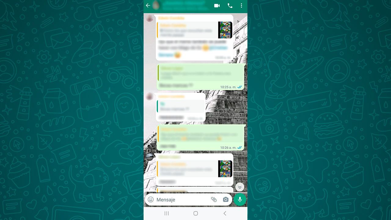 Los chats grupales de WhatsApp cuentan con la foto de perfil de cada usuario.