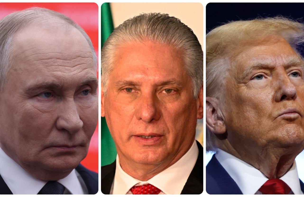 Vladimir Putin, Miguel Díaz-Canel y Donald Trump