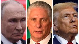 Vladimir Putin, Miguel Díaz-Canel y Donald Trump