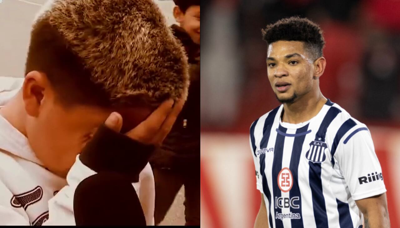 Diego Valoyes hizo llorar a un niño por su partida de Talleres.