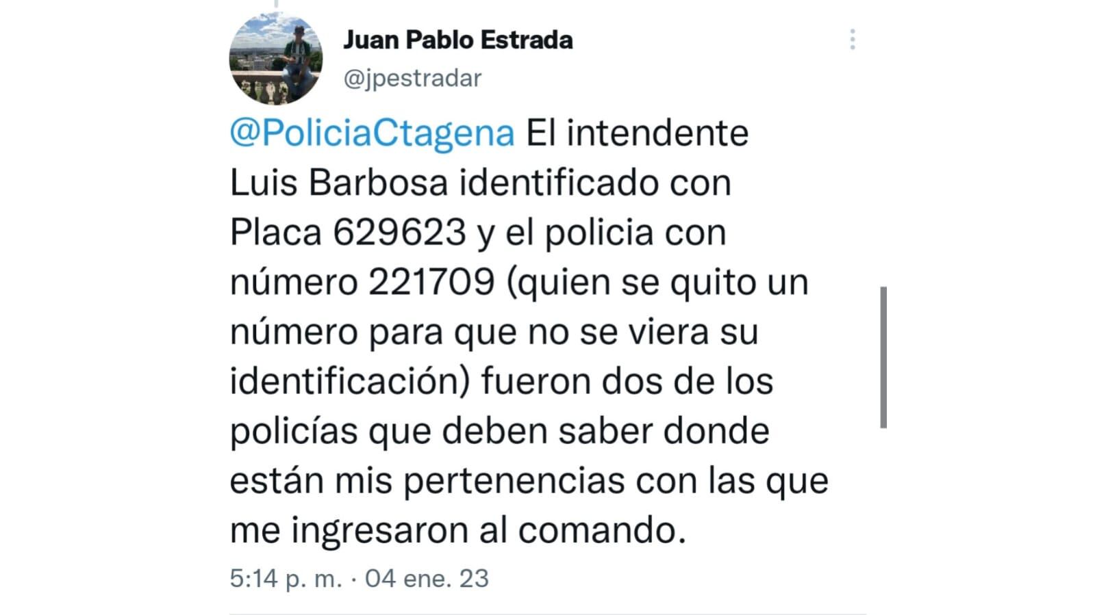 Captura Twitter @jpestradar