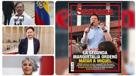 Reacciones de miembros del Pacto Histórico ante las acusaciones de responsabilidad política por el magnicidio de Miguel Uribe Turbay.