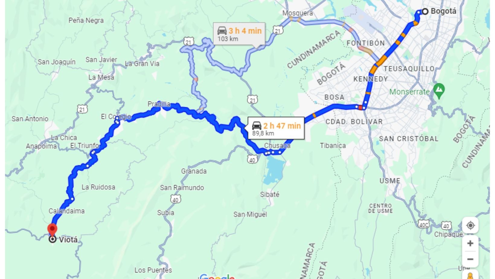 ¿Cómo llegar a la Cascada La Ruidosa en Viotá, Cundinamarca?